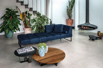 PATMOS - Sectional sled base leather sofa by Riva 1920 - view 3